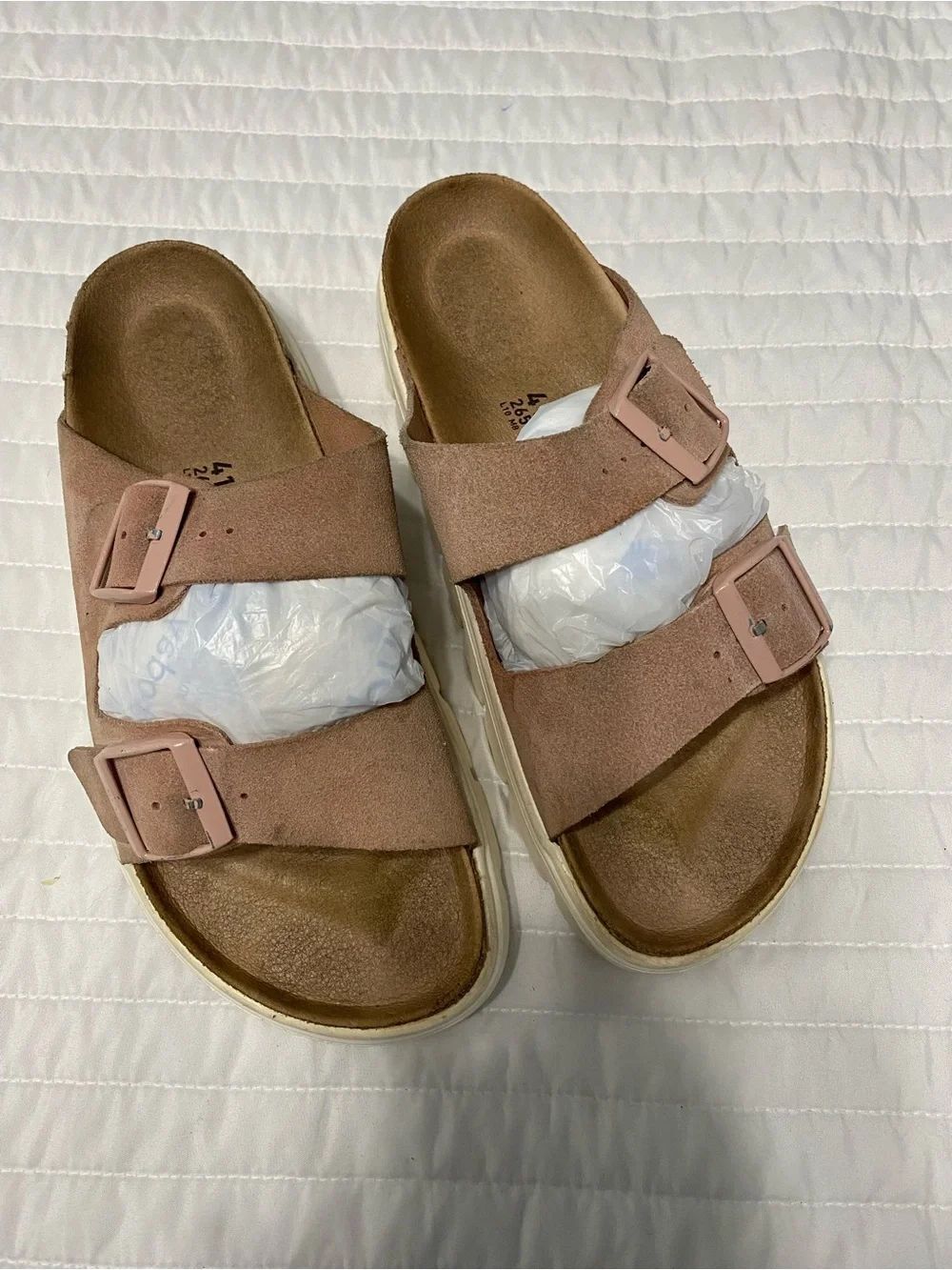 Papillio by Birkenstock Arizona Chunky Platform Pink Sandals Women’s Size 10